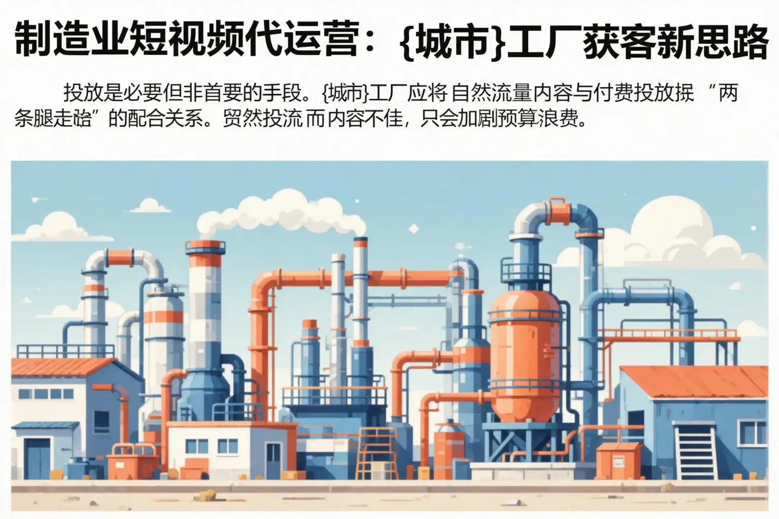 制造业短视频代运营：大兴工厂获客新思路